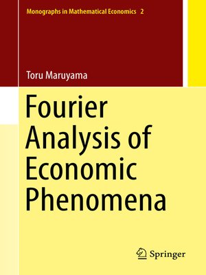 cover image of Fourier Analysis of Economic Phenomena